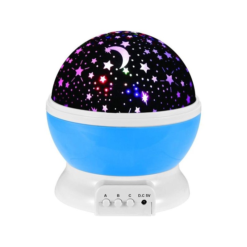 Mini Velador Proyector de estrellas Luces LED Giratorio - Recargas Rafaela